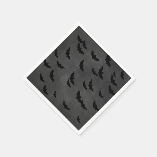 Halloween-Fledermäuse im Chalkboard Napkin Serviette (Ecke)