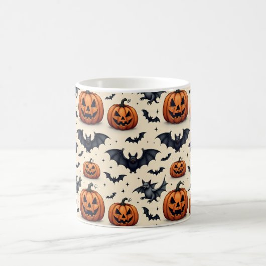 Halloween-Fledermäuse Kaffeetasse (Mittel)