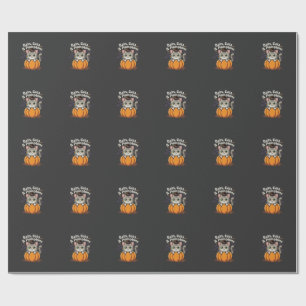 Halloween Fledermäuse Katzen und Kürbisse Süße Kät Geschenkpapier