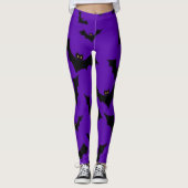 Halloween-Fledermäuse Leggings (Vorderseite)