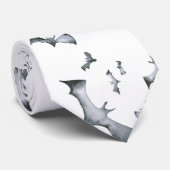Halloween-Fledermäuse-Muster Krawatte (Gerollt)