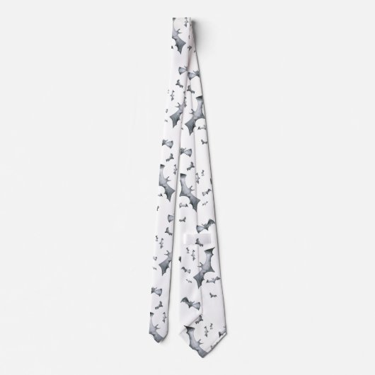 Halloween-Fledermäuse-Muster Krawatte (Rückseite)