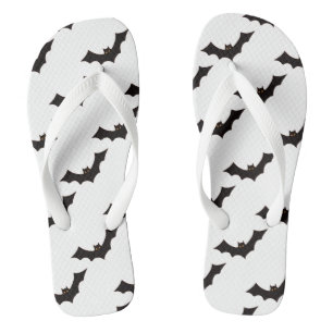 Halloween, Fledermäuse-Muster, Süßes oder Saures, Badesandalen