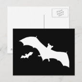 Halloween-Fledermäuse Postkarte (Vorne/Hinten)