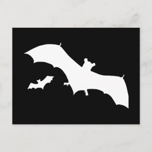 Halloween-Fledermäuse Postkarte
