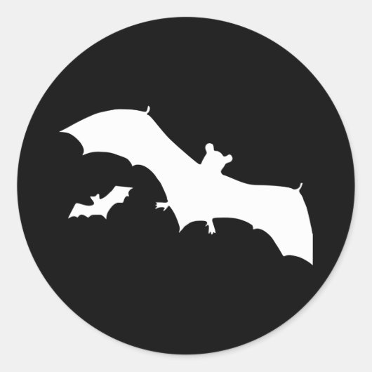 Halloween-Fledermäuse Runder Aufkleber (Vorderseite)