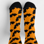Halloween-Fledermäuse Screwball-Grafiken Socken (Oben)
