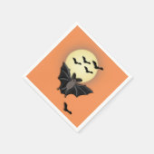 Halloween-Fledermäuse Serviette (Ecke)