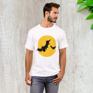 Halloween-Fledermäuse Silhouette Vollmond T-Shirt