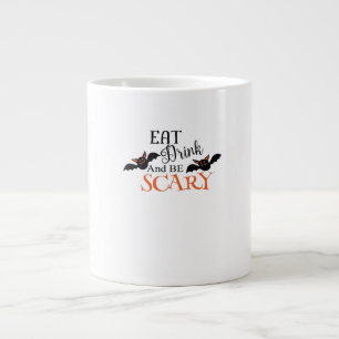 Halloween-Fledermäuse sind ein gruseliger lustiger Jumbo-Tasse