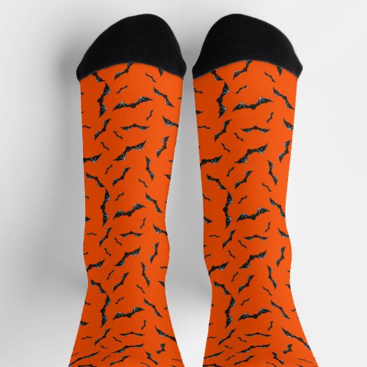 Halloween-Fledermäuse Socken (Oben)