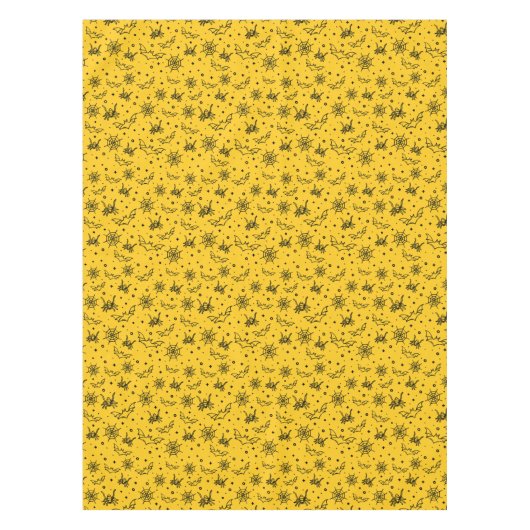 Halloween-Fledermäuse-Spinnennetze Tischdecke (Vorderseite)