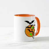Halloween-Fledermäuse Tasse (VorderseiteRechts)