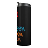 Halloween-Fledermäuse! Thermosbecher (Nach rechts gedreht)