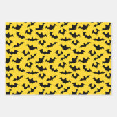 Halloween-Fledermäuse und -Buchstaben Geschenkpapier Set (Vorderseite 3)