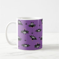 Halloween-Fledermäuse und Dangling-Spinnen-Tasse
