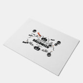 Halloween-Fledermaushalloween-Sticker Fußmatte (Schrägansicht)