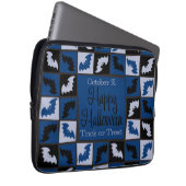 Halloween-Fledermausmosaik Laptopschutzhülle (Vorne Rechts)