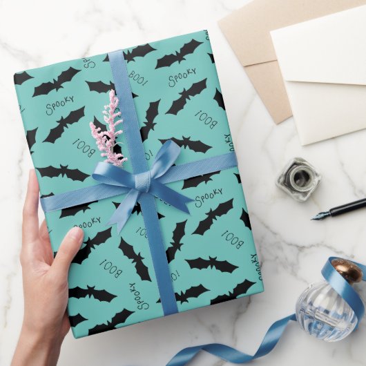 Halloween-Fledermausmuster Geschenkpapier (Schenken)