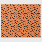 Halloween-Fledermausmuster Geschenkpapier (Flach)