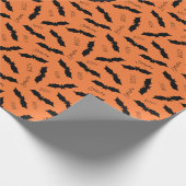 Halloween-Fledermausmuster Geschenkpapier (Ecke)