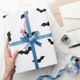 Halloween-Fledermausmuster Gruselig Geschenkpapier