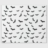 Halloween-Fledermausmuster Gruselig Geschenkpapier (Flach)