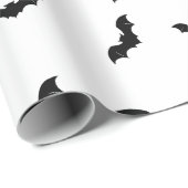 Halloween-Fledermausmuster Gruselig Geschenkpapier (Rolleneckpunkt)