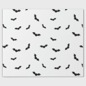 Halloween-Fledermausmuster Gruselig Geschenkpapier (Flach)