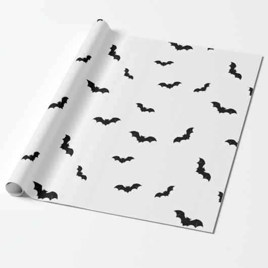 Halloween-Fledermausmuster Gruselig Geschenkpapier (Ungerollt)