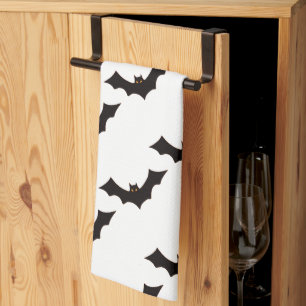 Halloween, Fledermausmuster, Süßes oder Saures, Bu Geschirrtuch