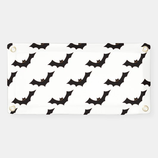 Halloween, Fledermausmuster, Trick oder Trete, Boo Banner (Horizontal)