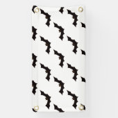 Halloween, Fledermausmuster, Trick oder Trete, Boo Banner (Vertikal)