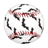 Halloween, Fledermausmuster, Trick oder Trete, Boo Baseball (Vorderseite)