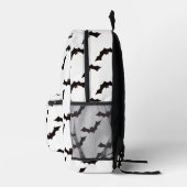 Halloween, Fledermausmuster, Trick oder Trete, Boo Bedruckter Rucksack (Rechts)