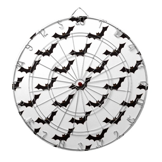 Halloween, Fledermausmuster, Trick oder Trete, Boo Dartscheibe (vorne)