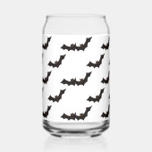 Halloween, Fledermausmuster, Trick oder Trete, Boo Dosenglas (Rechts)