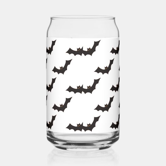 Halloween, Fledermausmuster, Trick oder Trete, Boo Dosenglas (Rechts)