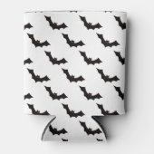 Halloween, Fledermausmuster, Trick oder Trete, Boo Dosenkühler (Vorderseite)