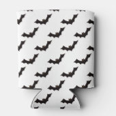 Halloween, Fledermausmuster, Trick oder Trete, Boo Dosenkühler (Rückseite)
