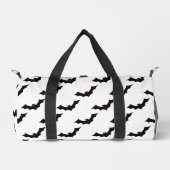 Halloween, Fledermausmuster, Trick oder Trete, Boo Duffle Bag (Vorderseite)