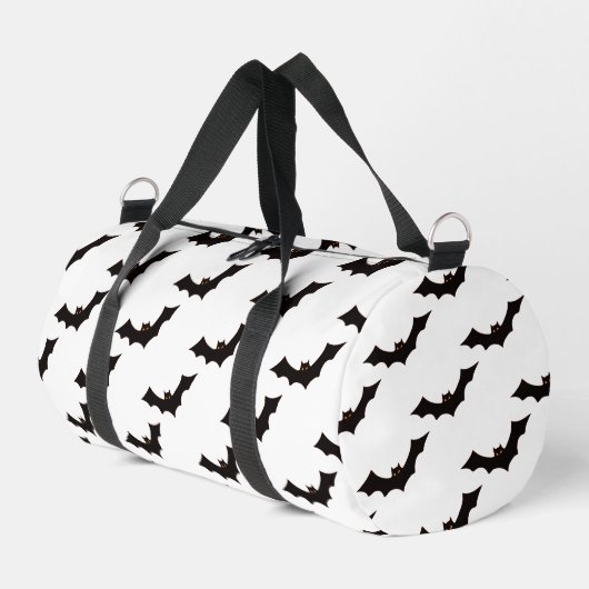 Halloween, Fledermausmuster, Trick oder Trete, Boo Duffle Bag (Linke Seite)