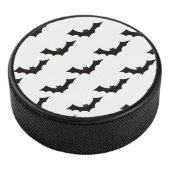 Halloween, Fledermausmuster, Trick oder Trete, Boo Eishockey Puck (3/4)