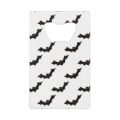 Halloween, Fledermausmuster, Trick oder Trete, Boo Geldbeutel Flaschenöffner (Vorderseite)