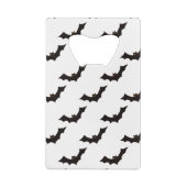 Halloween, Fledermausmuster, Trick oder Trete, Boo Geldbeutel Flaschenöffner (Rückseite)