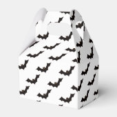 Halloween, Fledermausmuster, Trick oder Trete, Boo Geschenkschachtel (Rückseite)