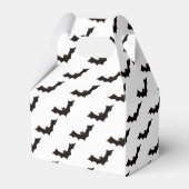 Halloween, Fledermausmuster, Trick oder Trete, Boo Geschenkschachtel (Vorderseite)