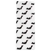 Halloween, Fledermausmuster, Trick oder Trete, Boo Geschenktüte Für Weinflaschen (Vorderseite)