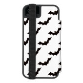 Halloween, Fledermausmuster, Trick oder Trete, Boo Incipio iPhone Geldbeutel-Hülle (Folio Rückseite)