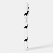 Halloween, Fledermausmuster, Trick oder Trete, Boo iPhone Hülle (Rechte Seite)